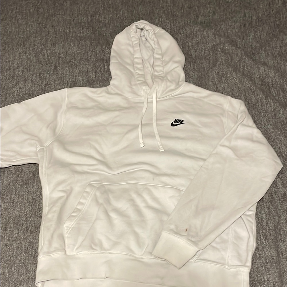 Nike Men's White Hoodie